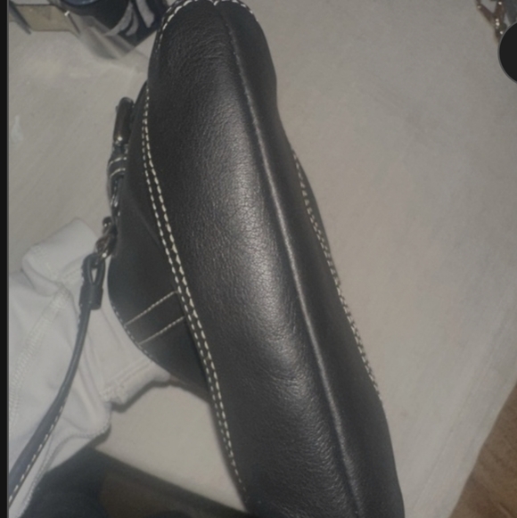Coach Soho Legacy Wristlet Vintage Black Leather W/Bold Stitching EUC - Picture 4 of 16